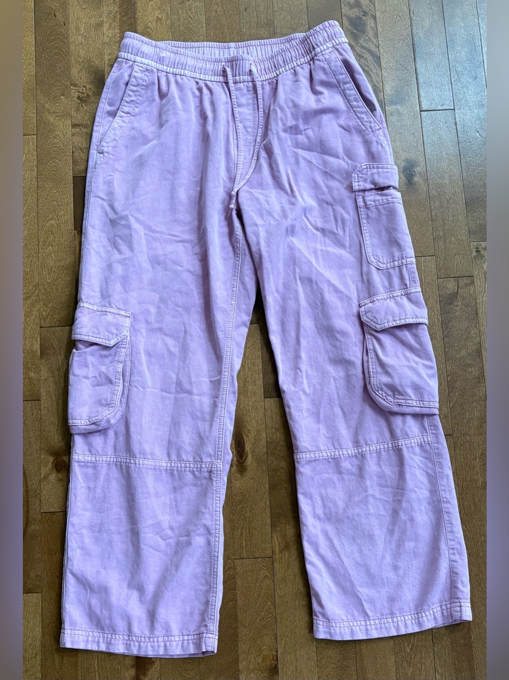 Old Navy Mid-Rise Wide Leg Cargo Pants - Pastel Purple / Lilac - Women's Size M